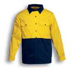 Embroidered - Bocini - Hi-Vis Cotton Twill Shirt Long Sleeve